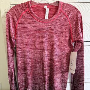 NWT LULULEMON SWIFTLY TECH LS SHIRT SZ 8 SOLD OUT COLOR